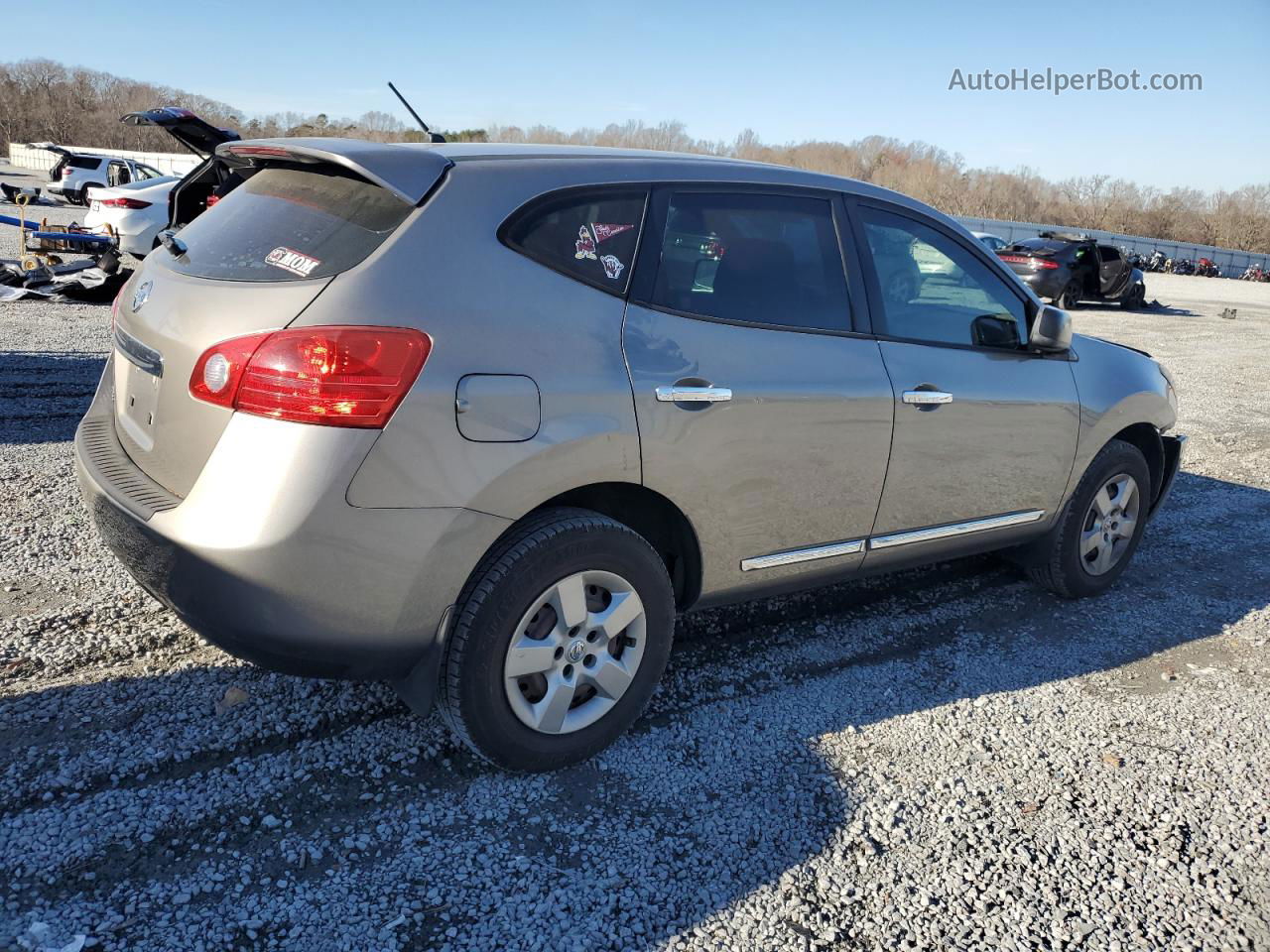 2012 Nissan Rogue S Золотой vin: JN8AS5MT7CW257369