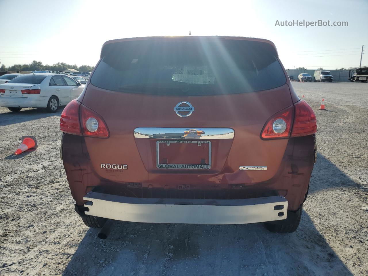 2012 Nissan Rogue S Burgundy vin: JN8AS5MT7CW260241