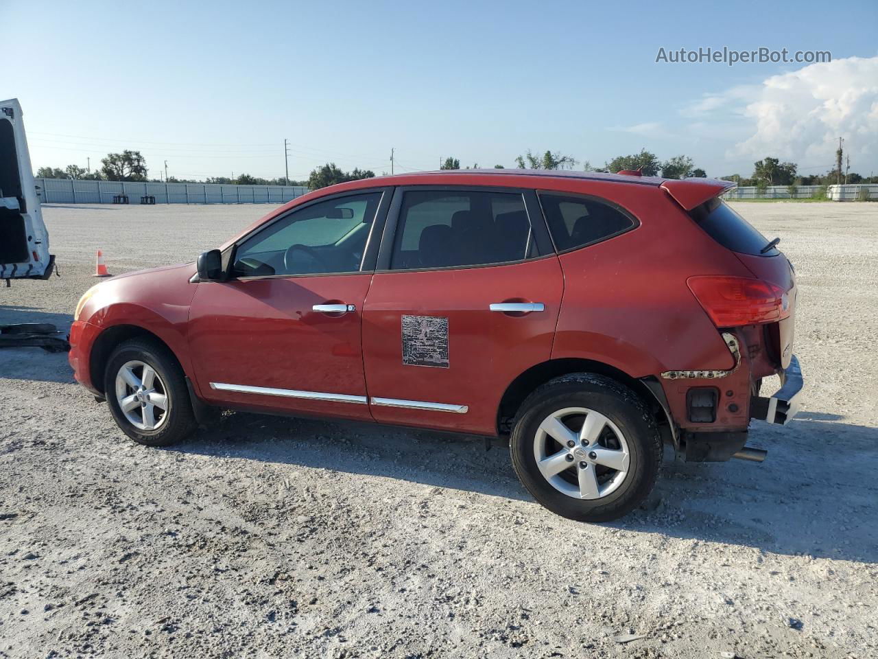 2012 Nissan Rogue S Бордовый vin: JN8AS5MT7CW260241