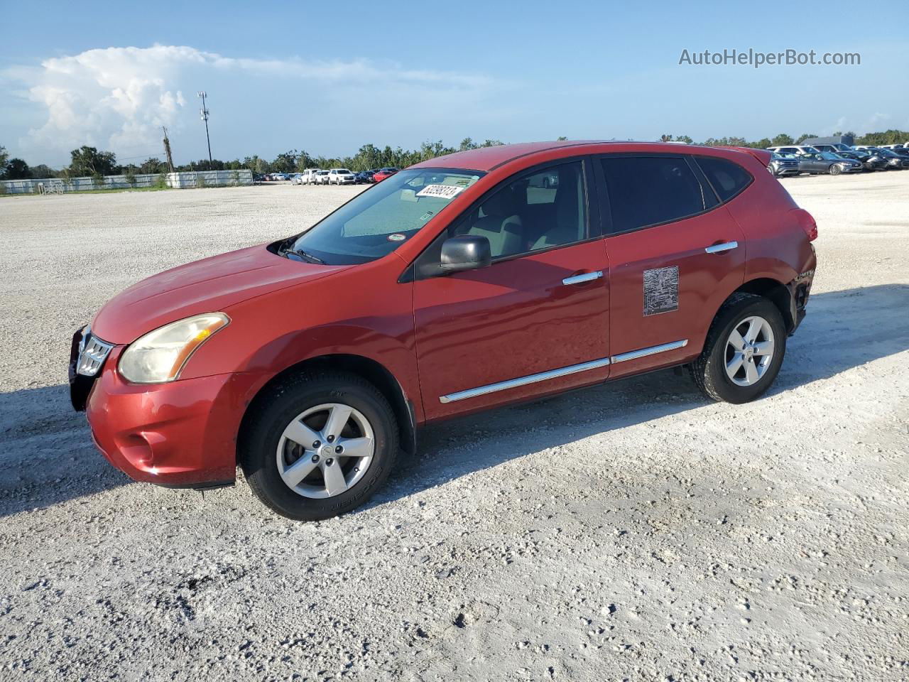 2012 Nissan Rogue S Burgundy vin: JN8AS5MT7CW260241