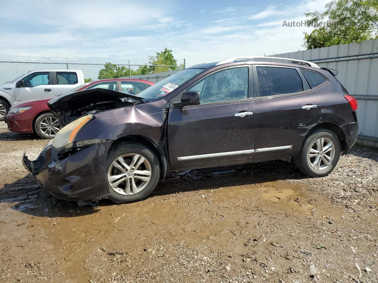 2012 Nissan Rogue S Purple vin: JN8AS5MT7CW262054