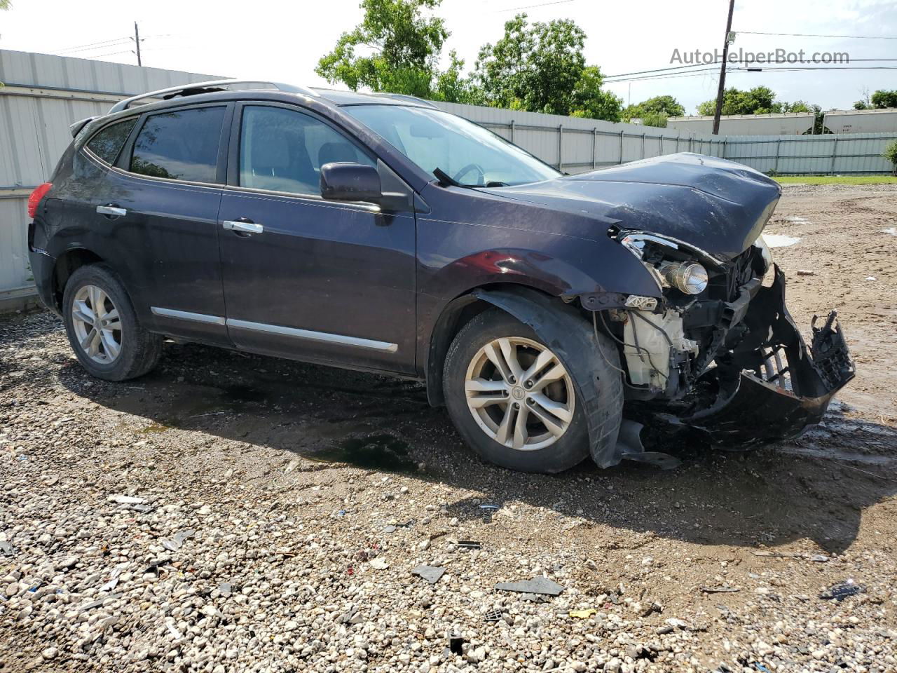 2012 Nissan Rogue S Purple vin: JN8AS5MT7CW262054