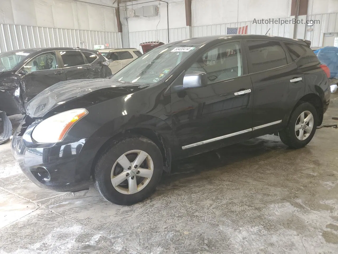 2012 Nissan Rogue S Черный vin: JN8AS5MT7CW263589