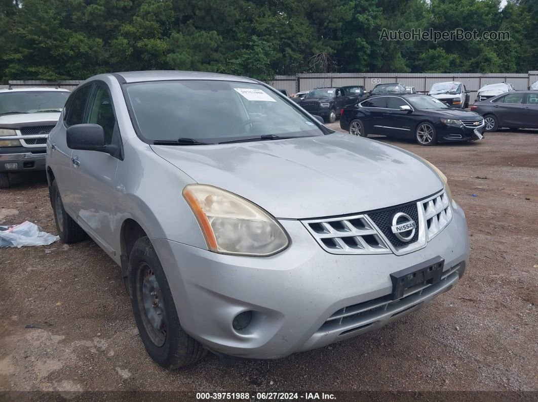 2012 Nissan Rogue S Silver vin: JN8AS5MT7CW268999