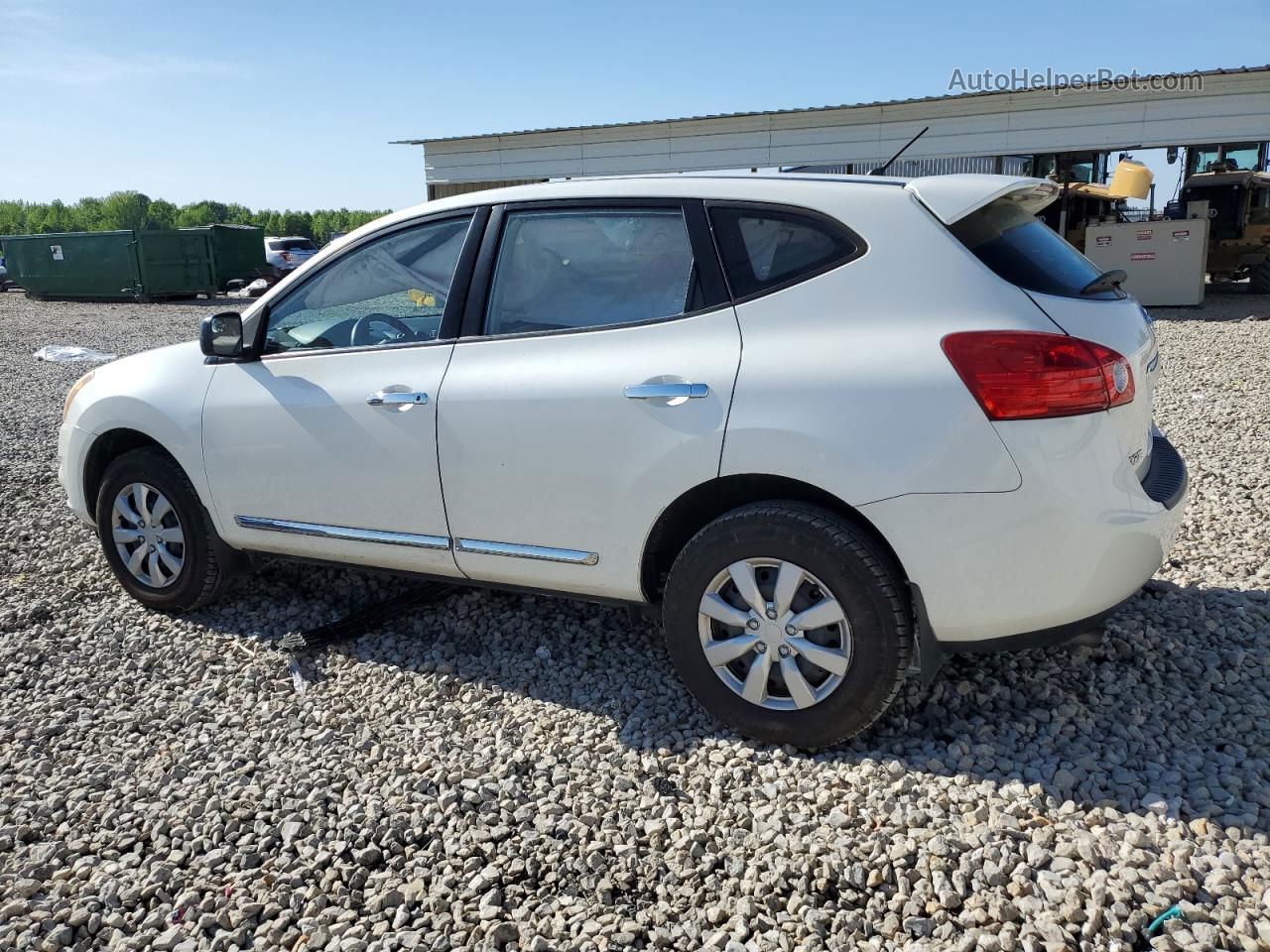 2012 Nissan Rogue S White vin: JN8AS5MT7CW299069