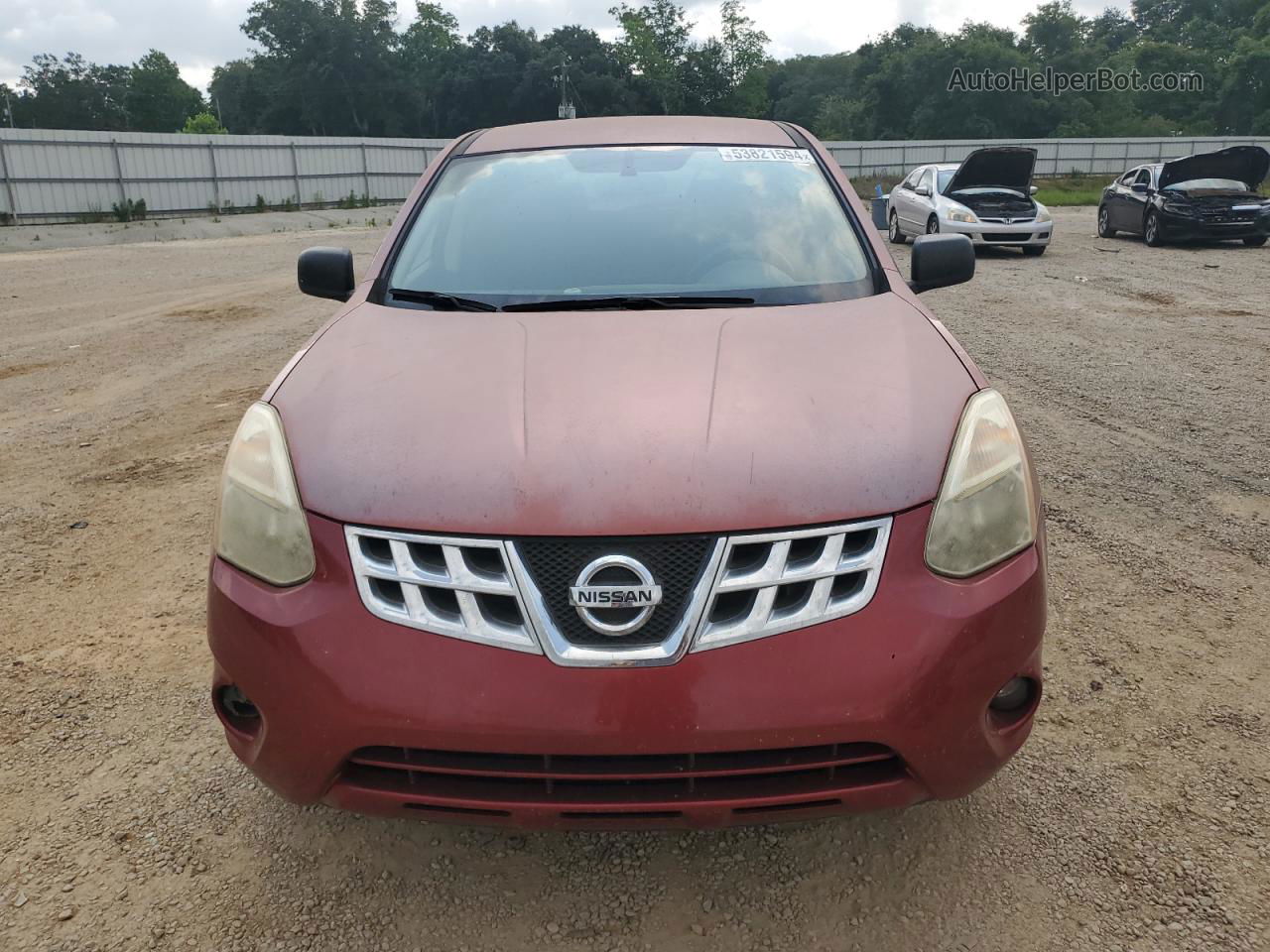 2012 Nissan Rogue S Burgundy vin: JN8AS5MT7CW299962