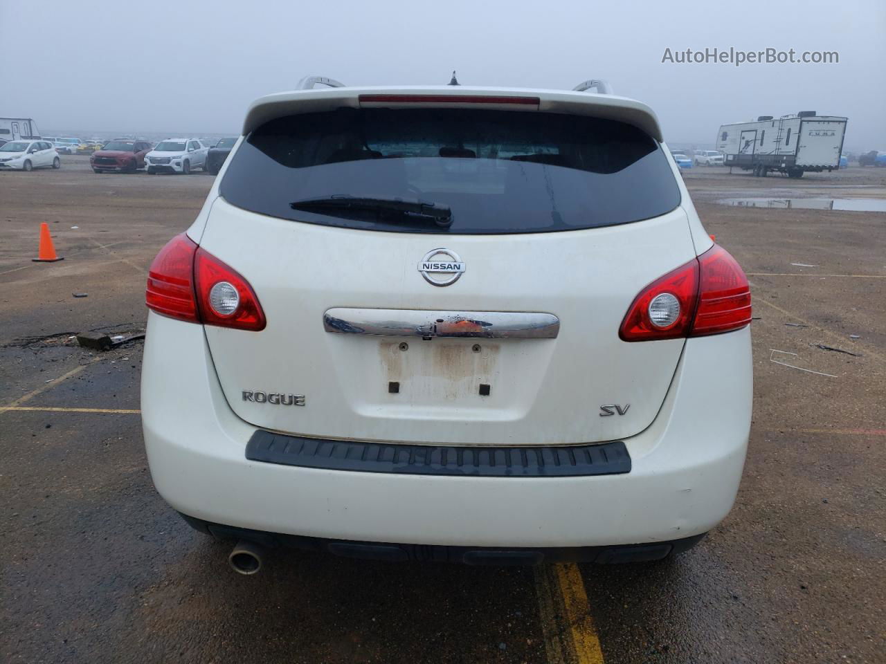 2012 Nissan Rogue S White vin: JN8AS5MT7CW300771