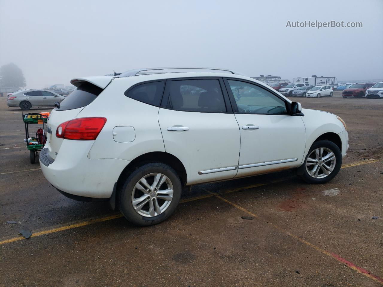 2012 Nissan Rogue S White vin: JN8AS5MT7CW300771