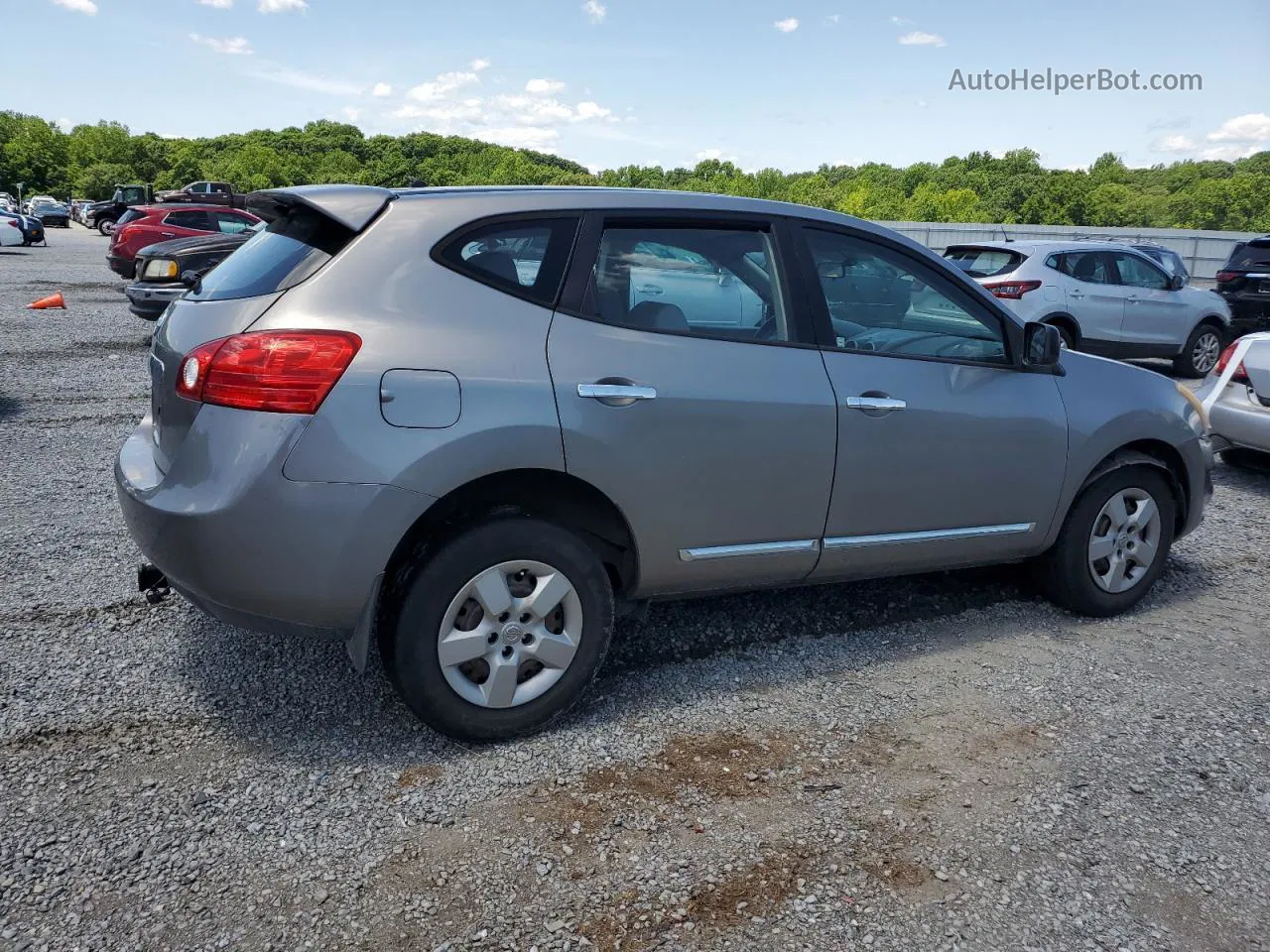 2012 Nissan Rogue S Серебряный vin: JN8AS5MT7CW600889