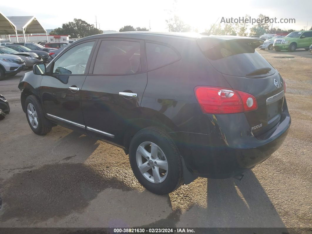 2012 Nissan Rogue S Black vin: JN8AS5MT7CW604182