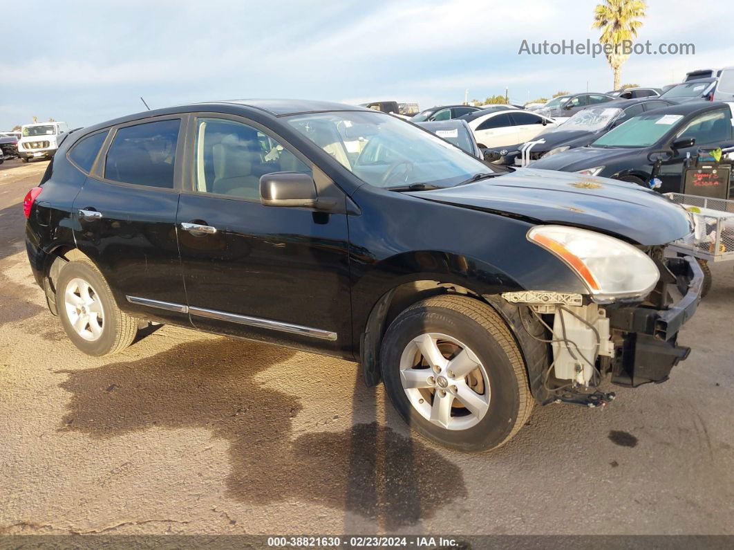 2012 Nissan Rogue S Black vin: JN8AS5MT7CW604182