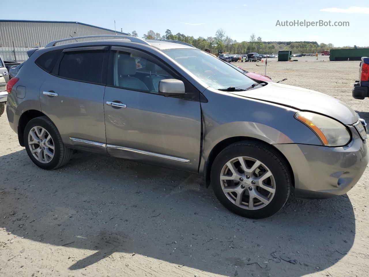 2012 Nissan Rogue S Silver vin: JN8AS5MT8CW252701