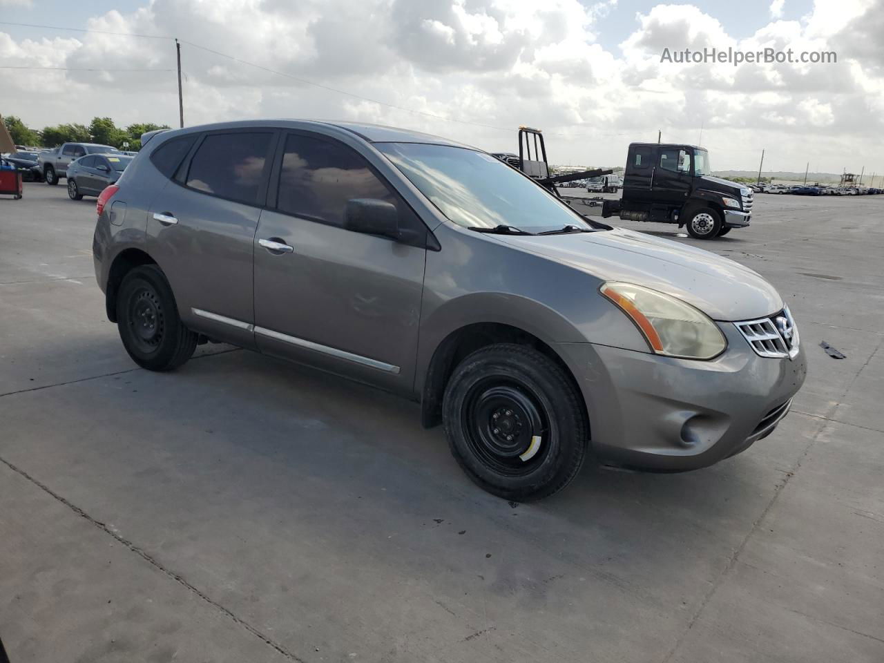 2012 Nissan Rogue S Beige vin: JN8AS5MT8CW259017