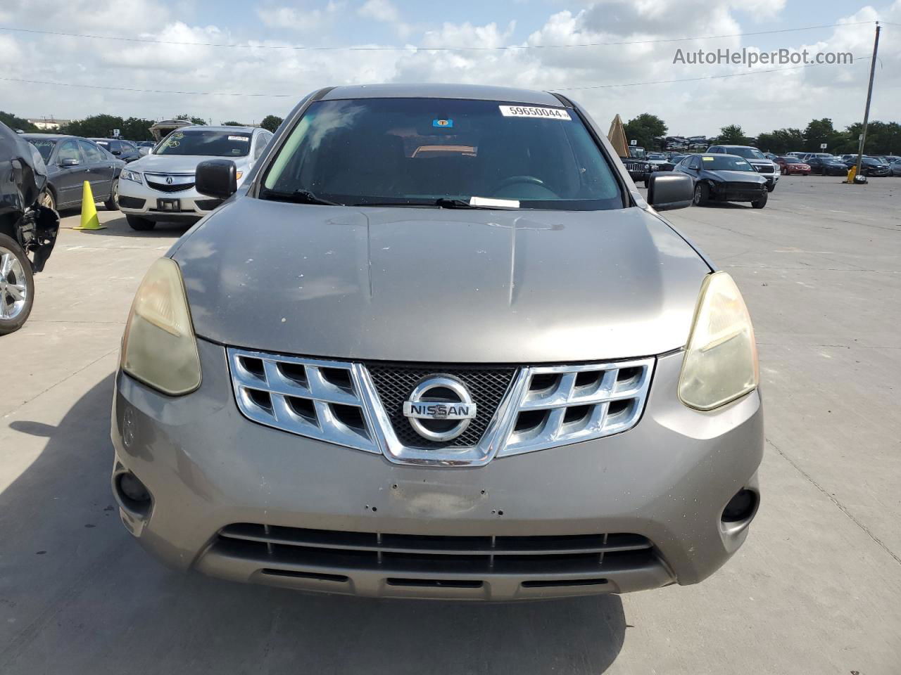 2012 Nissan Rogue S Beige vin: JN8AS5MT8CW259017