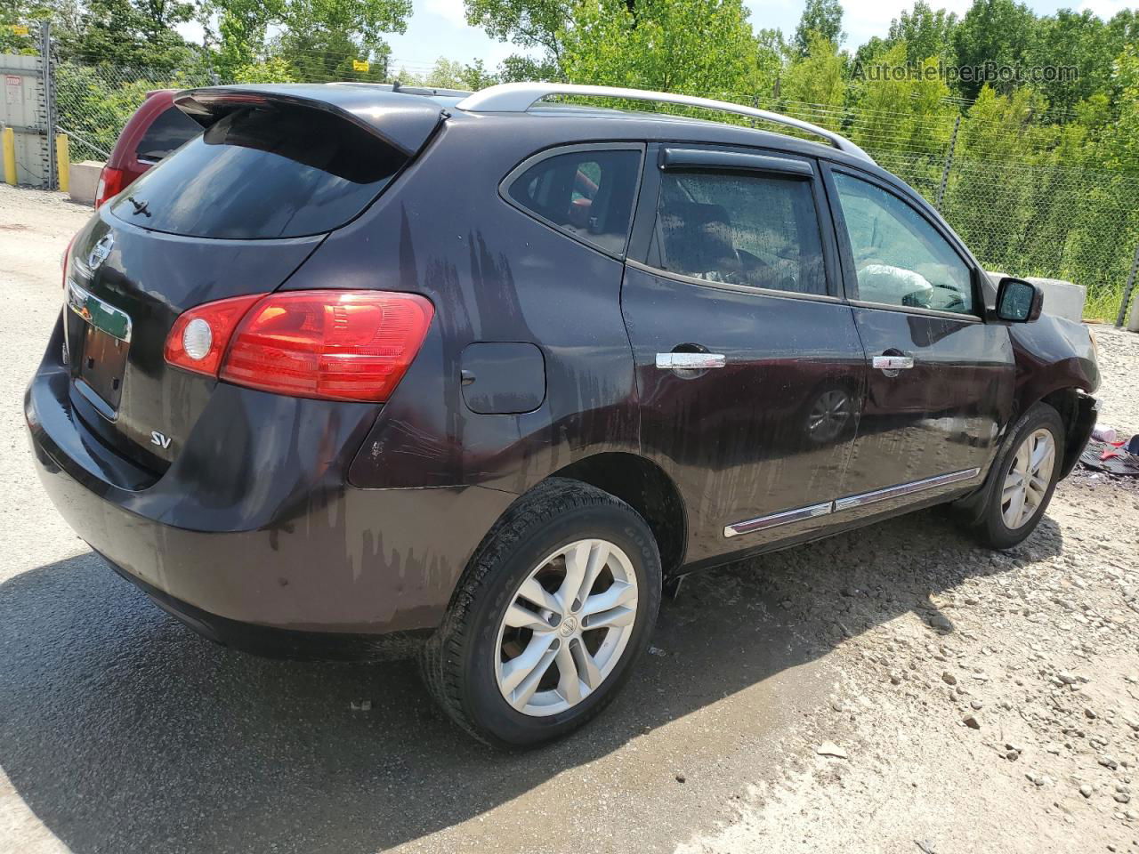 2012 Nissan Rogue S Purple vin: JN8AS5MT8CW266601