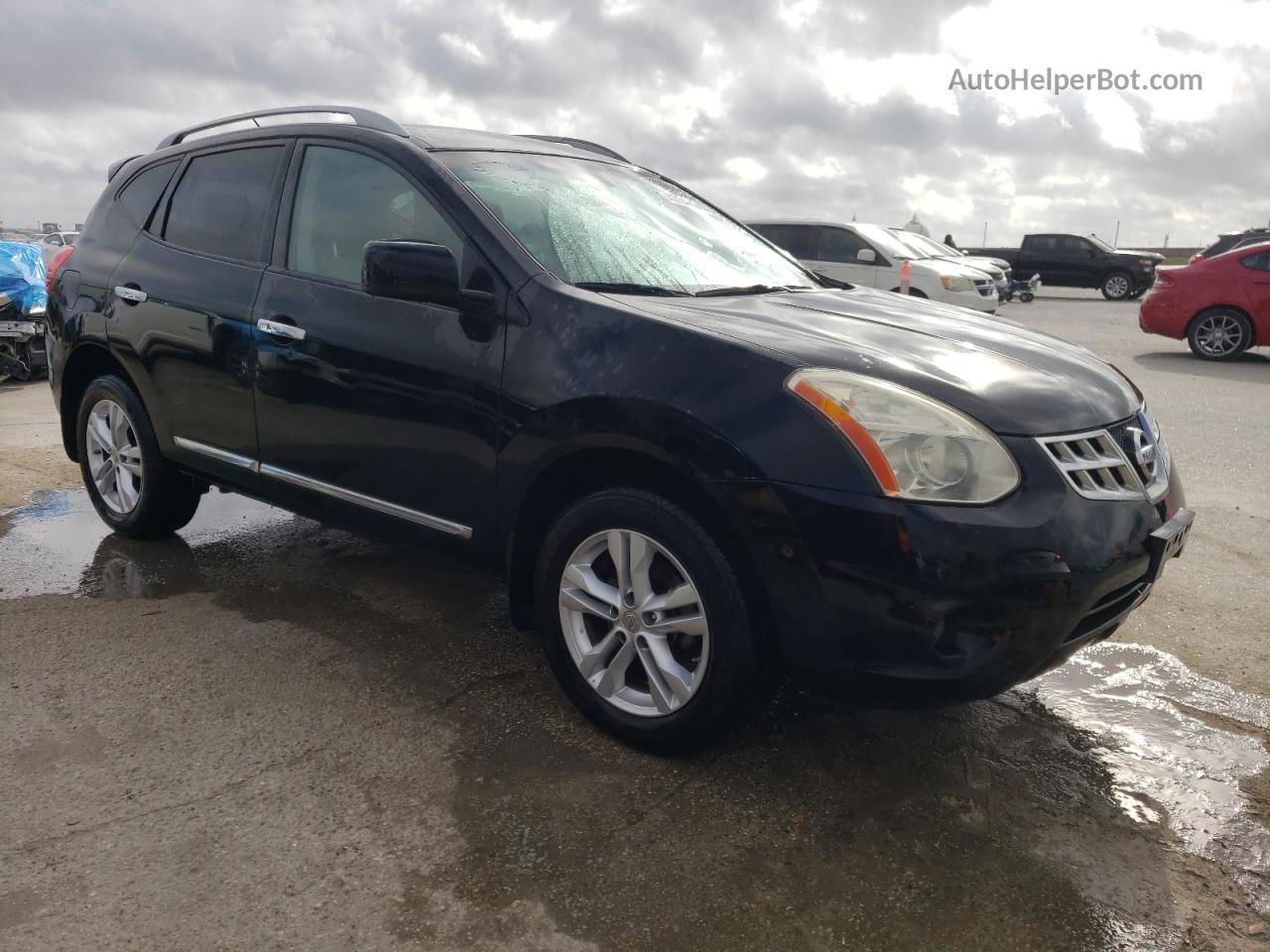 2012 Nissan Rogue S Черный vin: JN8AS5MT8CW275766