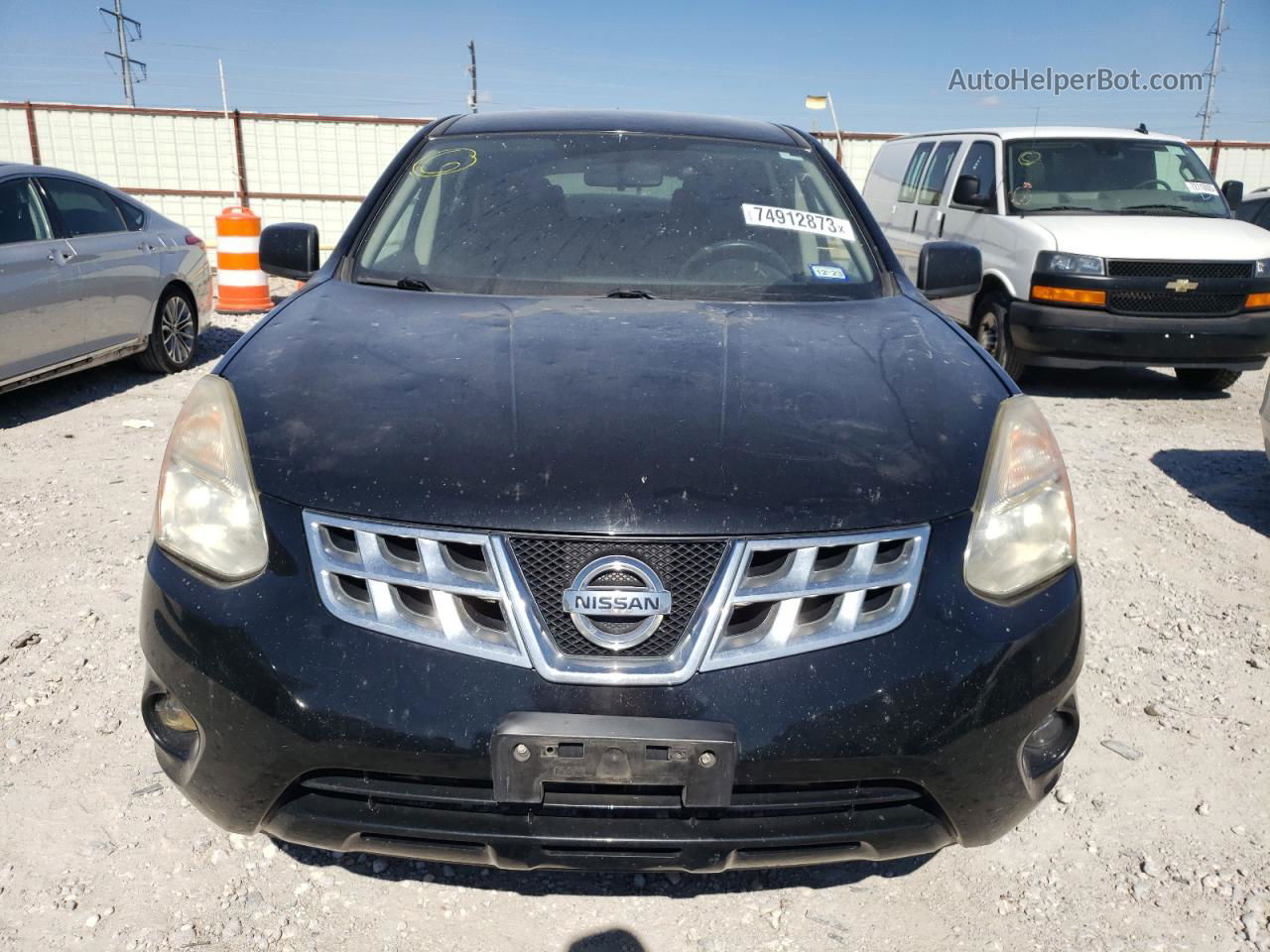 2012 Nissan Rogue S Black vin: JN8AS5MT8CW277386