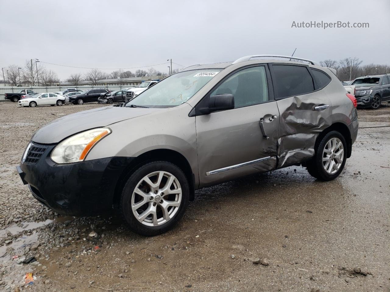 2012 Nissan Rogue S Gray vin: JN8AS5MT8CW291224