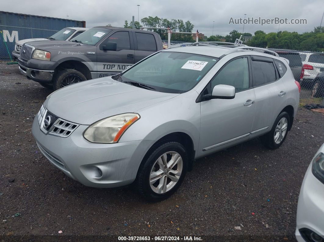 2012 Nissan Rogue Sv Silver vin: JN8AS5MT8CW608628