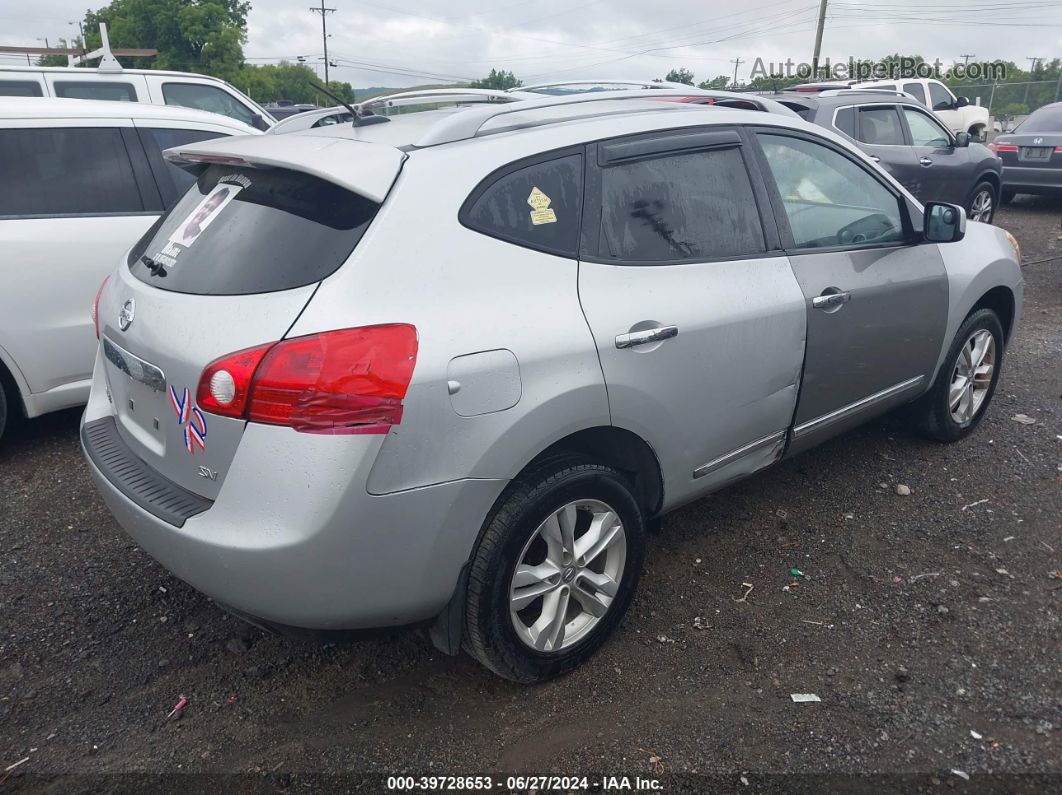 2012 Nissan Rogue Sv Silver vin: JN8AS5MT8CW608628