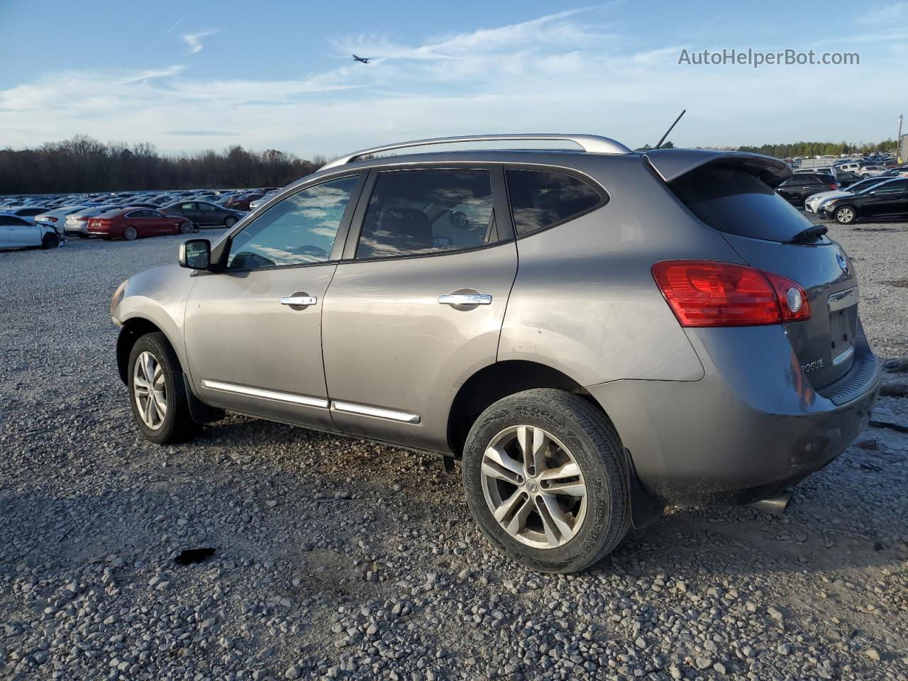 2012 Nissan Rogue S Silver vin: JN8AS5MT8CW609486