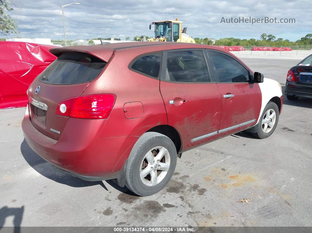 2012 Nissan Rogue S Red vin: JN8AS5MT9CW260354