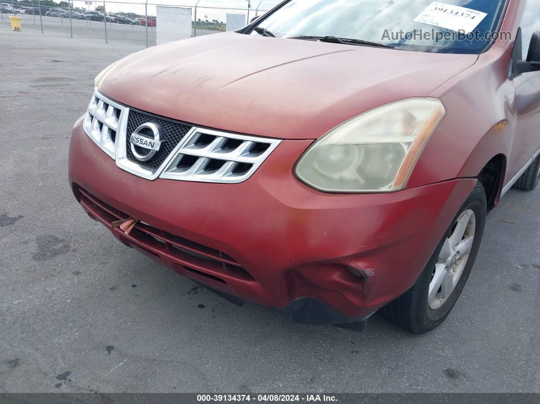 2012 Nissan Rogue S Red vin: JN8AS5MT9CW260354