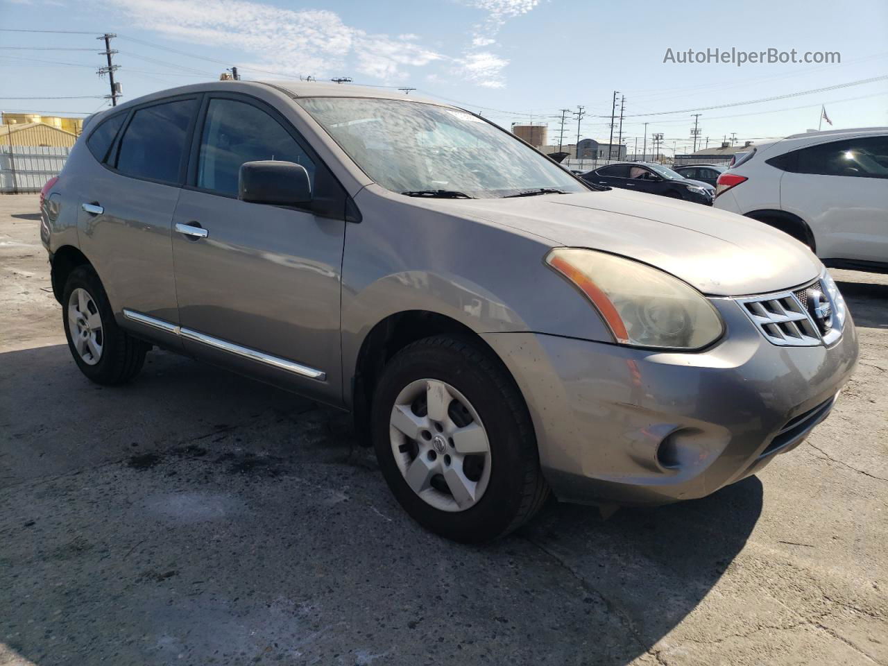 2012 Nissan Rogue S Желто-коричневый vin: JN8AS5MT9CW263190