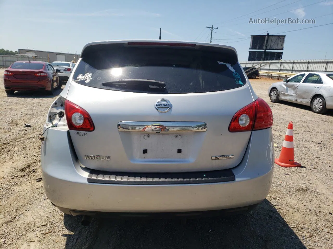 2012 Nissan Rogue S Silver vin: JN8AS5MT9CW272911