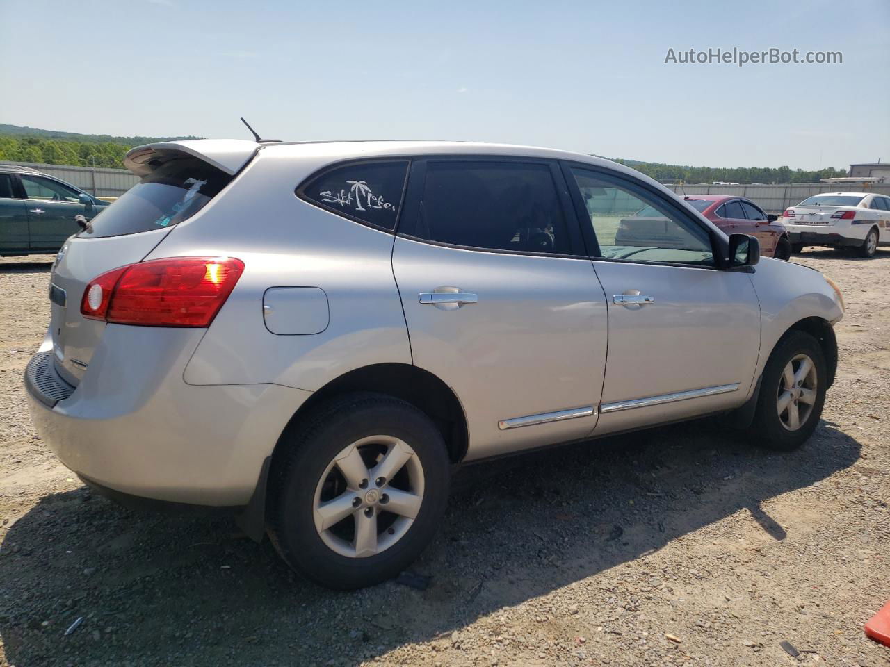 2012 Nissan Rogue S Silver vin: JN8AS5MT9CW272911