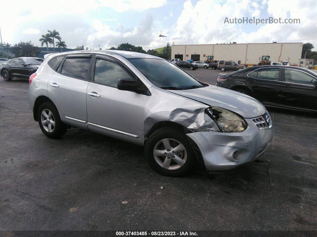 2012 Nissan Rogue S Silver vin: JN8AS5MT9CW279521