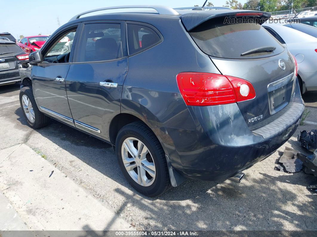 2012 Nissan Rogue Sv Синий vin: JN8AS5MT9CW288784