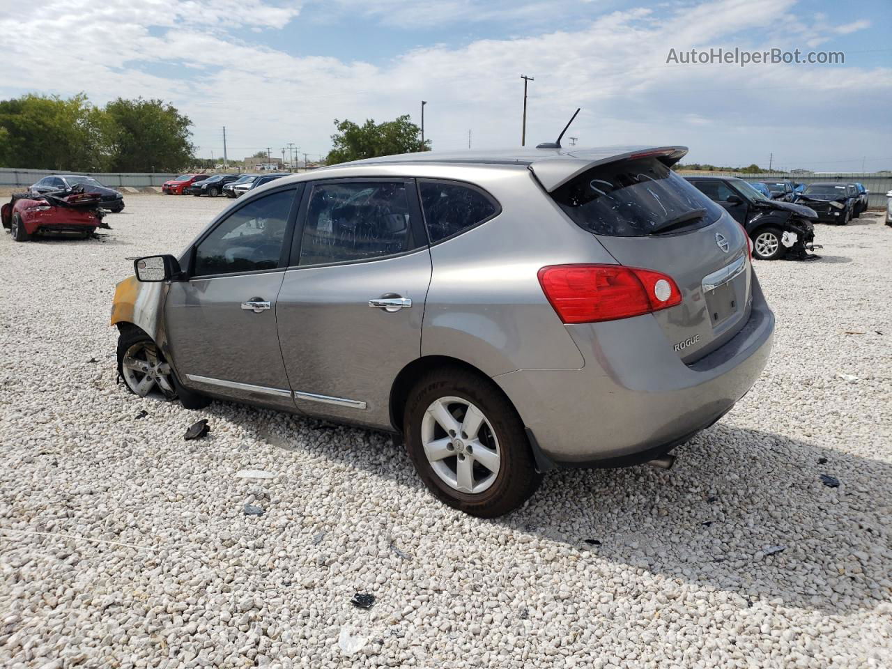 2012 Nissan Rogue S Gray vin: JN8AS5MT9CW607049