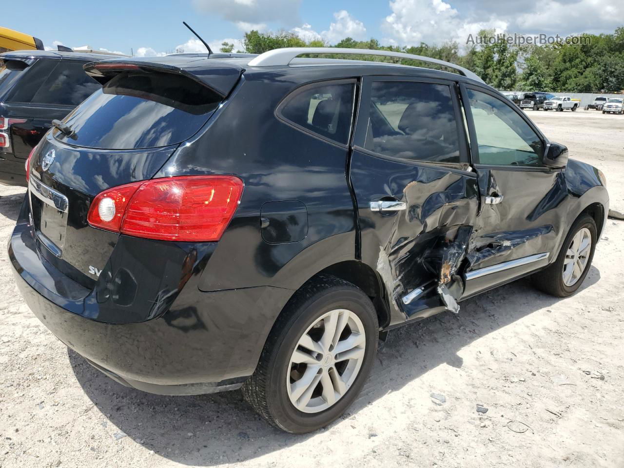 2012 Nissan Rogue S Black vin: JN8AS5MT9CW607195