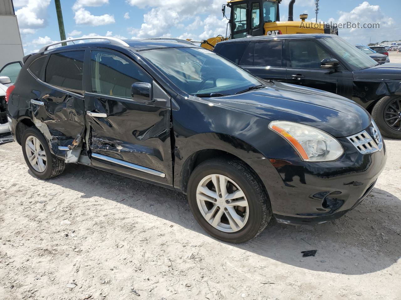 2012 Nissan Rogue S Black vin: JN8AS5MT9CW607195