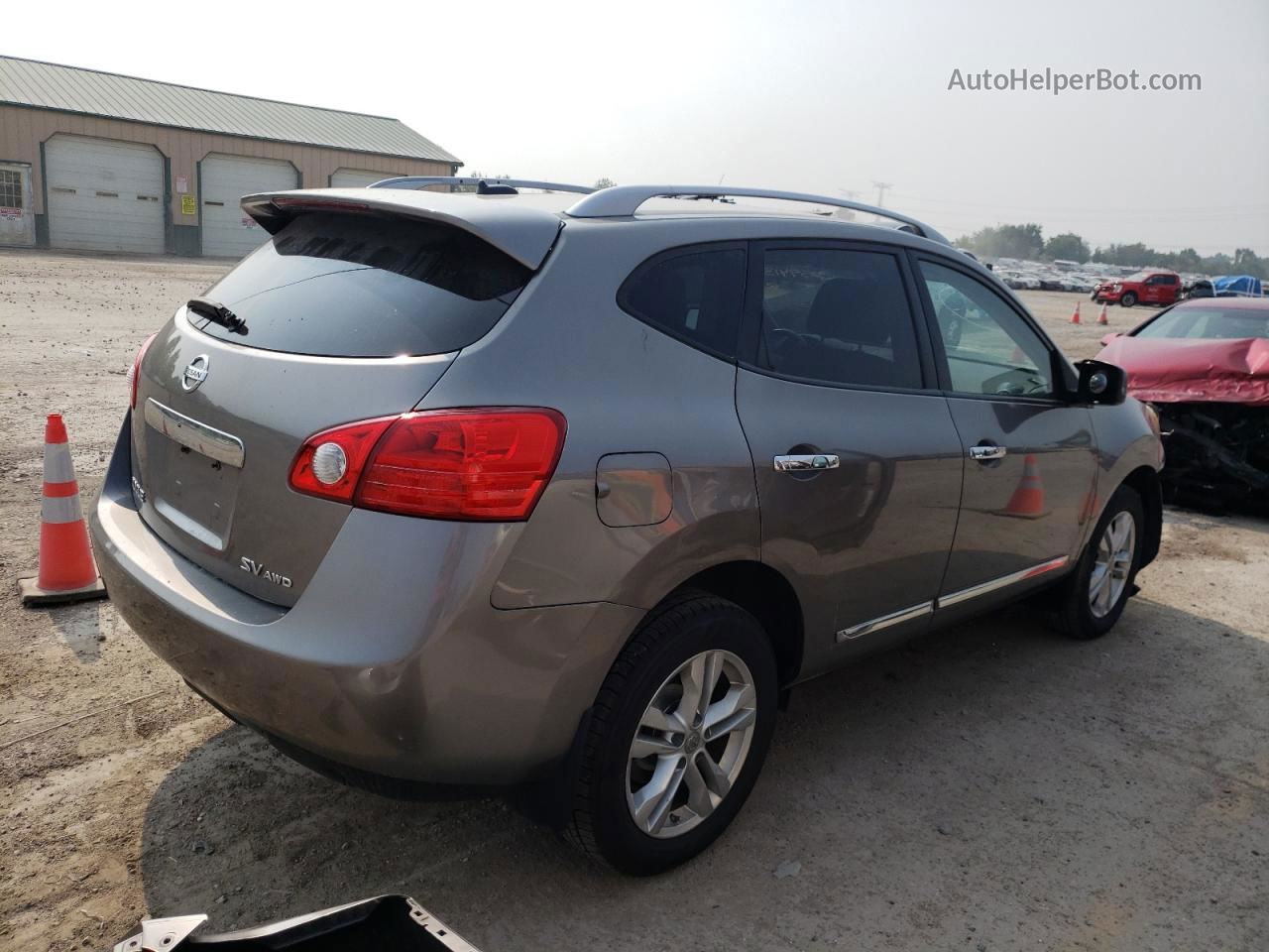 2012 Nissan Rogue S Silver vin: JN8AS5MT9CW609285