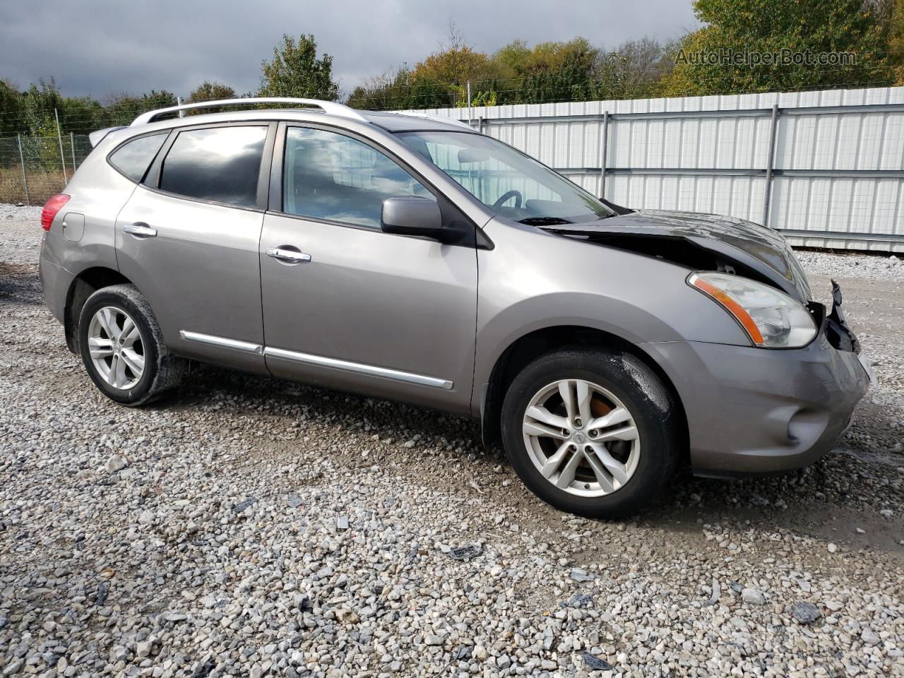 2012 Nissan Rogue S Silver vin: JN8AS5MT9CW611618