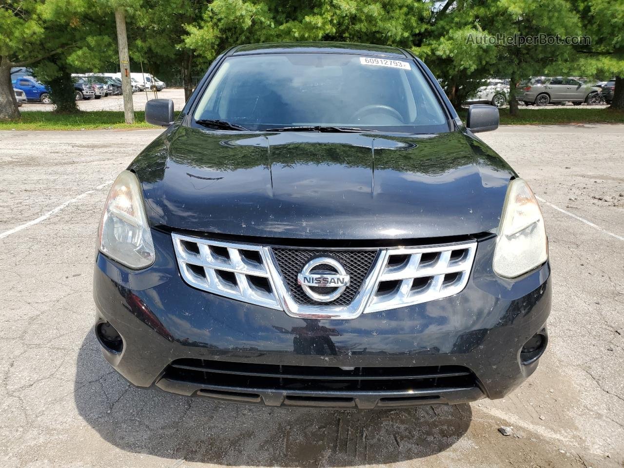 2012 Nissan Rogue S Black vin: JN8AS5MTXCW258550