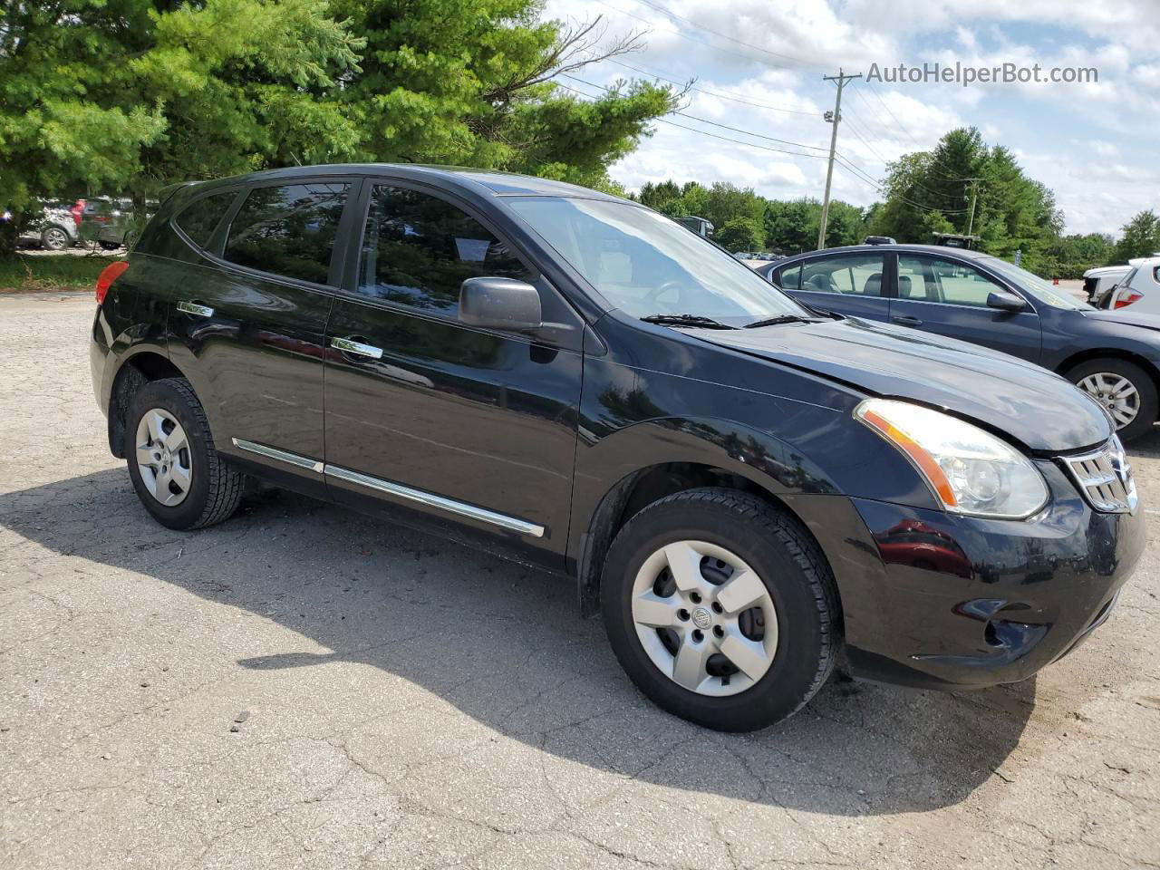 2012 Nissan Rogue S Черный vin: JN8AS5MTXCW258550