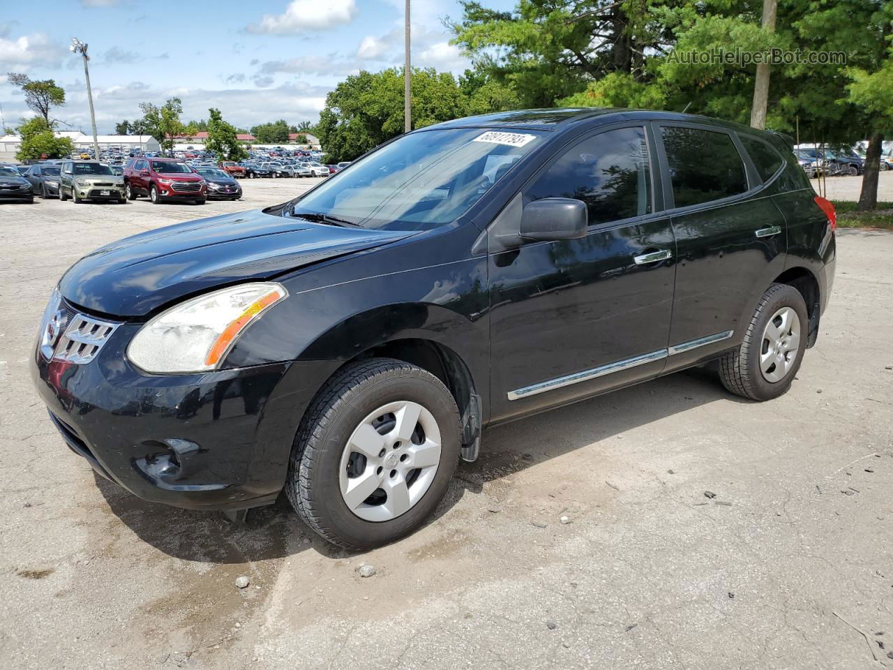 2012 Nissan Rogue S Black vin: JN8AS5MTXCW258550