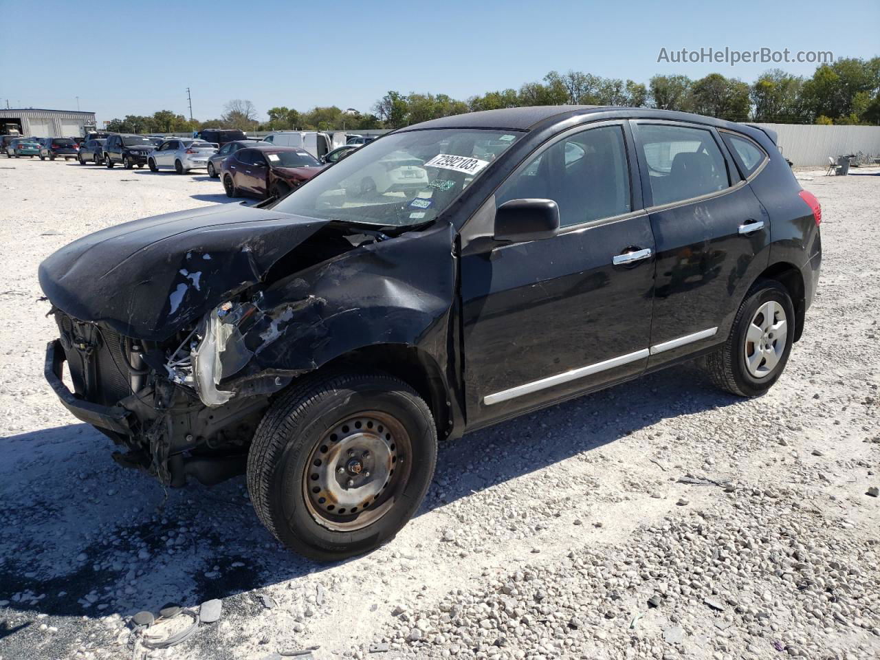 2012 Nissan Rogue S Черный vin: JN8AS5MTXCW264350