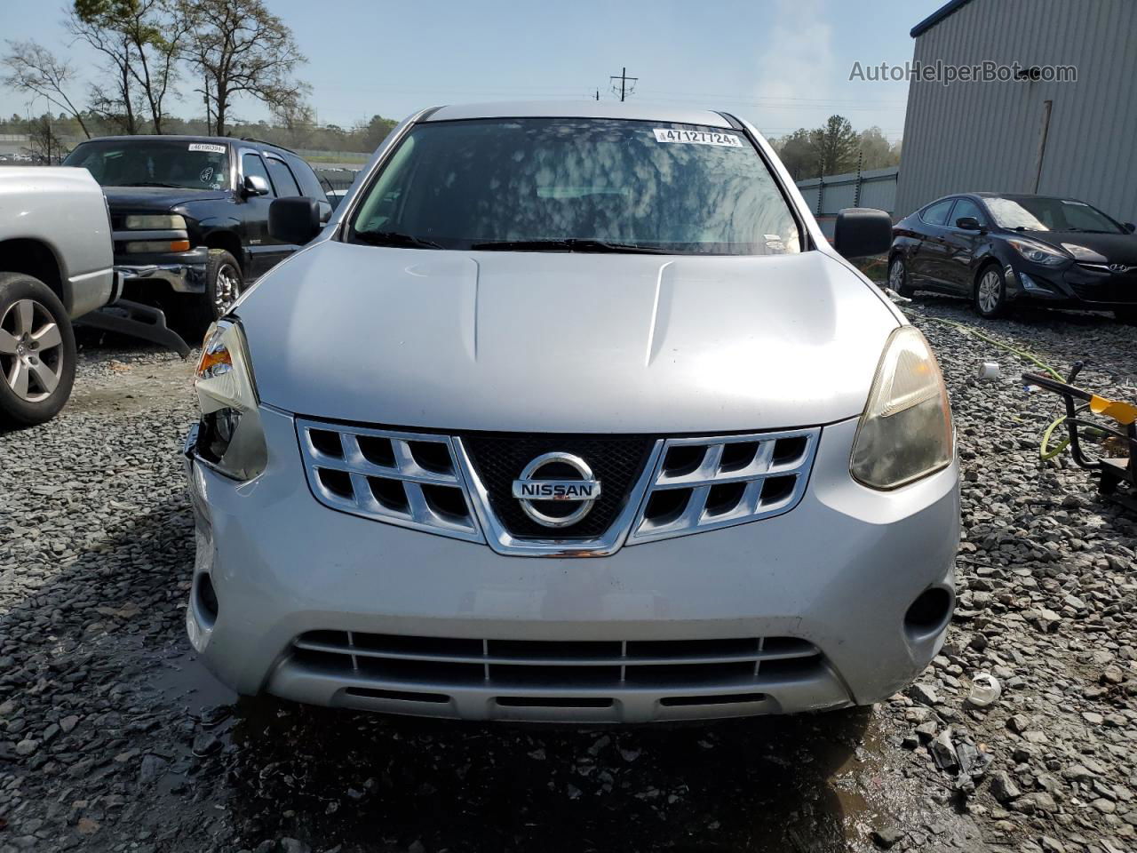 2012 Nissan Rogue S Silver vin: JN8AS5MTXCW266986