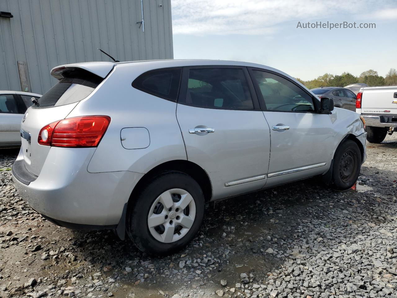 2012 Nissan Rogue S Silver vin: JN8AS5MTXCW266986