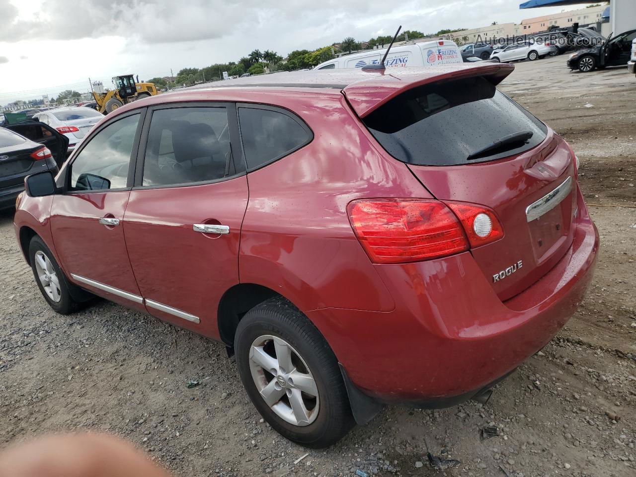 2012 Nissan Rogue S Бордовый vin: JN8AS5MTXCW268060