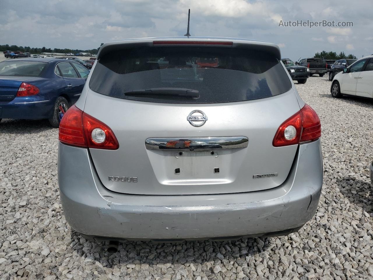 2012 Nissan Rogue S Silver vin: JN8AS5MTXCW268916