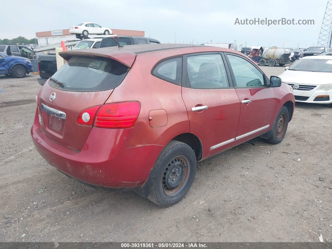 2012 Nissan Rogue S Red vin: JN8AS5MTXCW269032