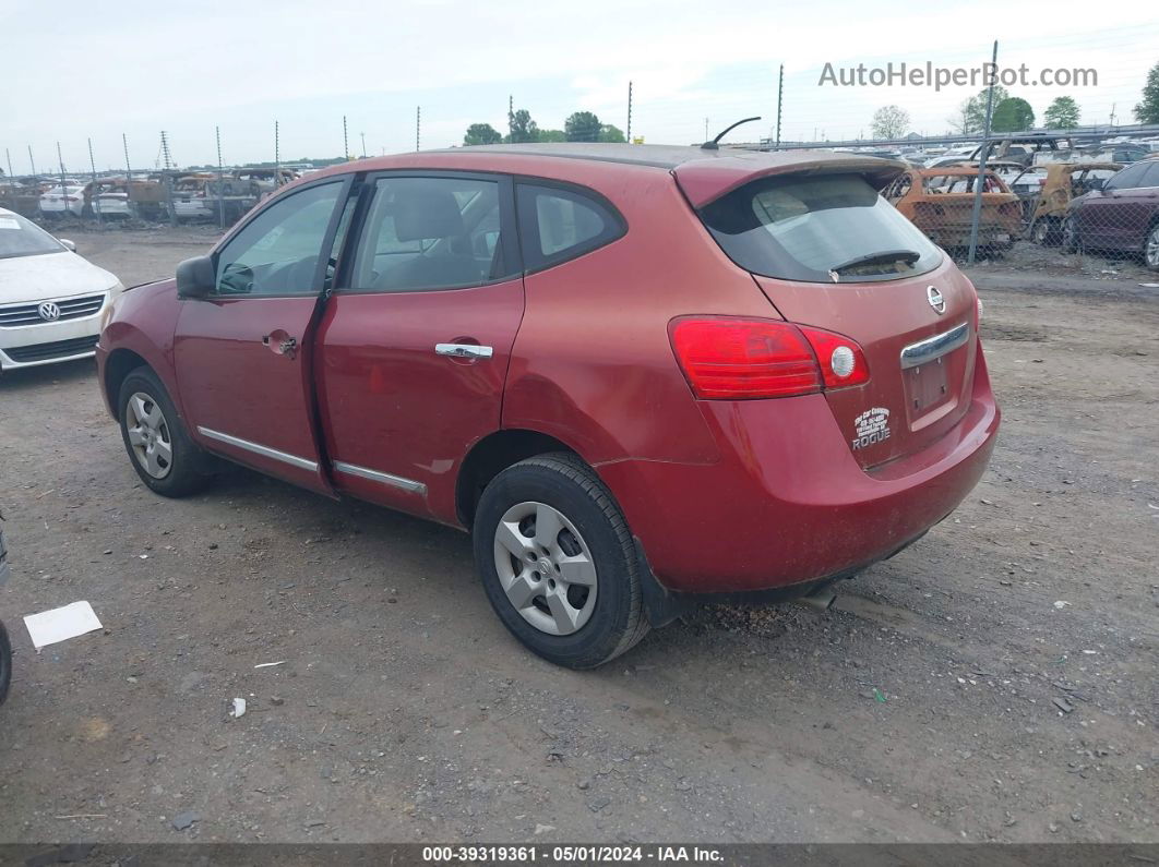 2012 Nissan Rogue S Red vin: JN8AS5MTXCW269032