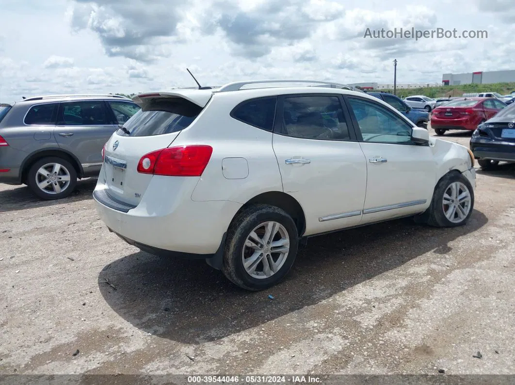 2012 Nissan Rogue Sv White vin: JN8AS5MTXCW279009