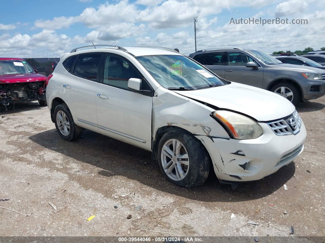 2012 Nissan Rogue Sv White vin: JN8AS5MTXCW279009