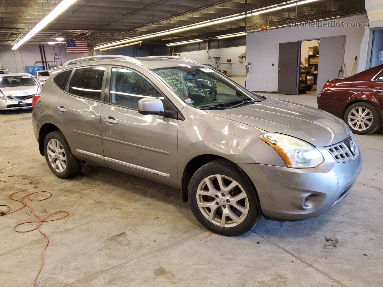 2012 Nissan Rogue S Gray vin: JN8AS5MTXCW288678